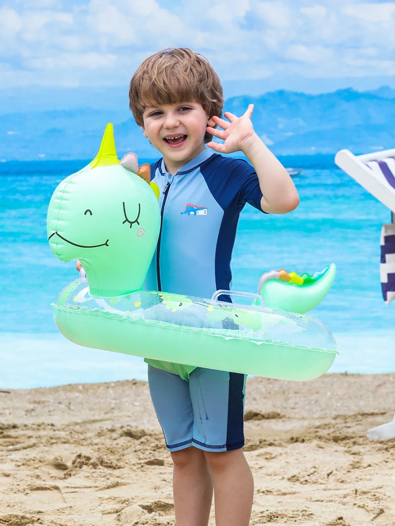 Buy 1+1 FREE | DinoFloat – The inflatable dinosaur swimming ring for kids