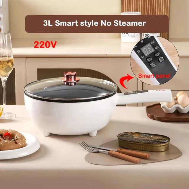 CrispyPan - Electric frying pan for versatile cooking