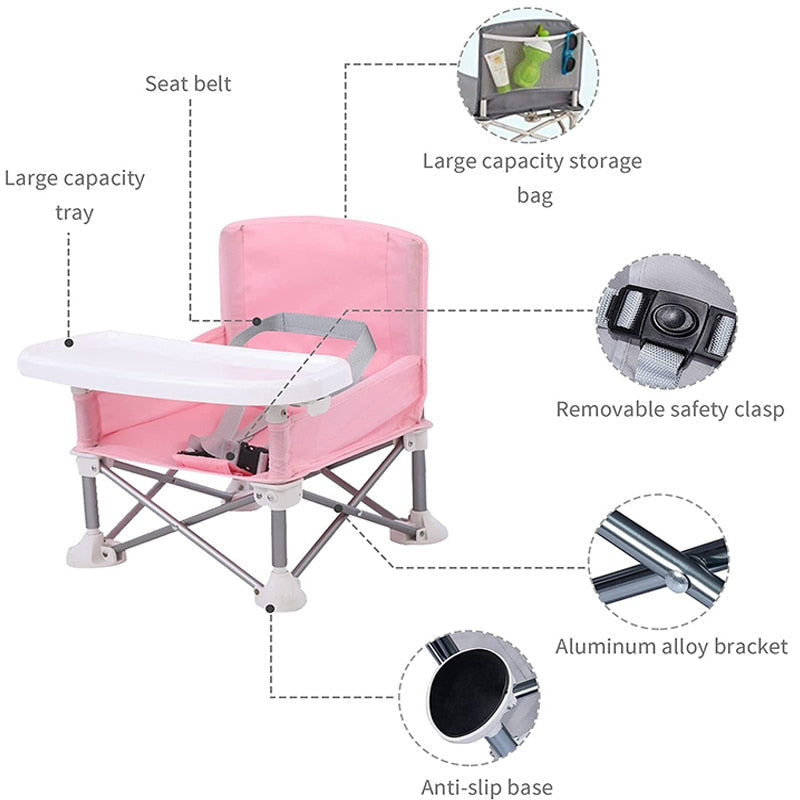 HuggleSeat - Portable high chair for home and on the go
