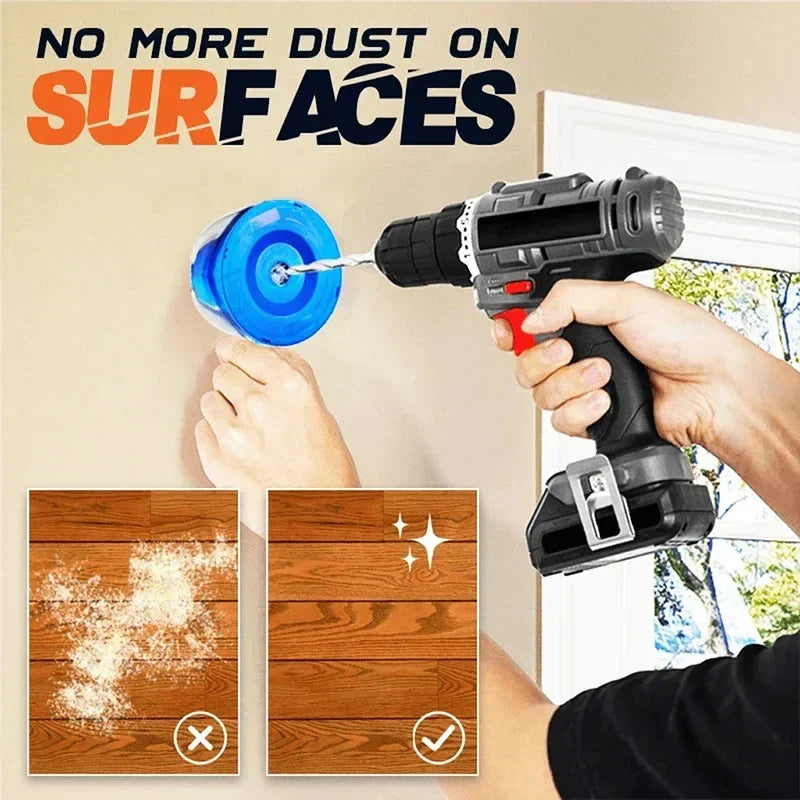 DustProof - Cover for drill dust separator for manual or electric drills