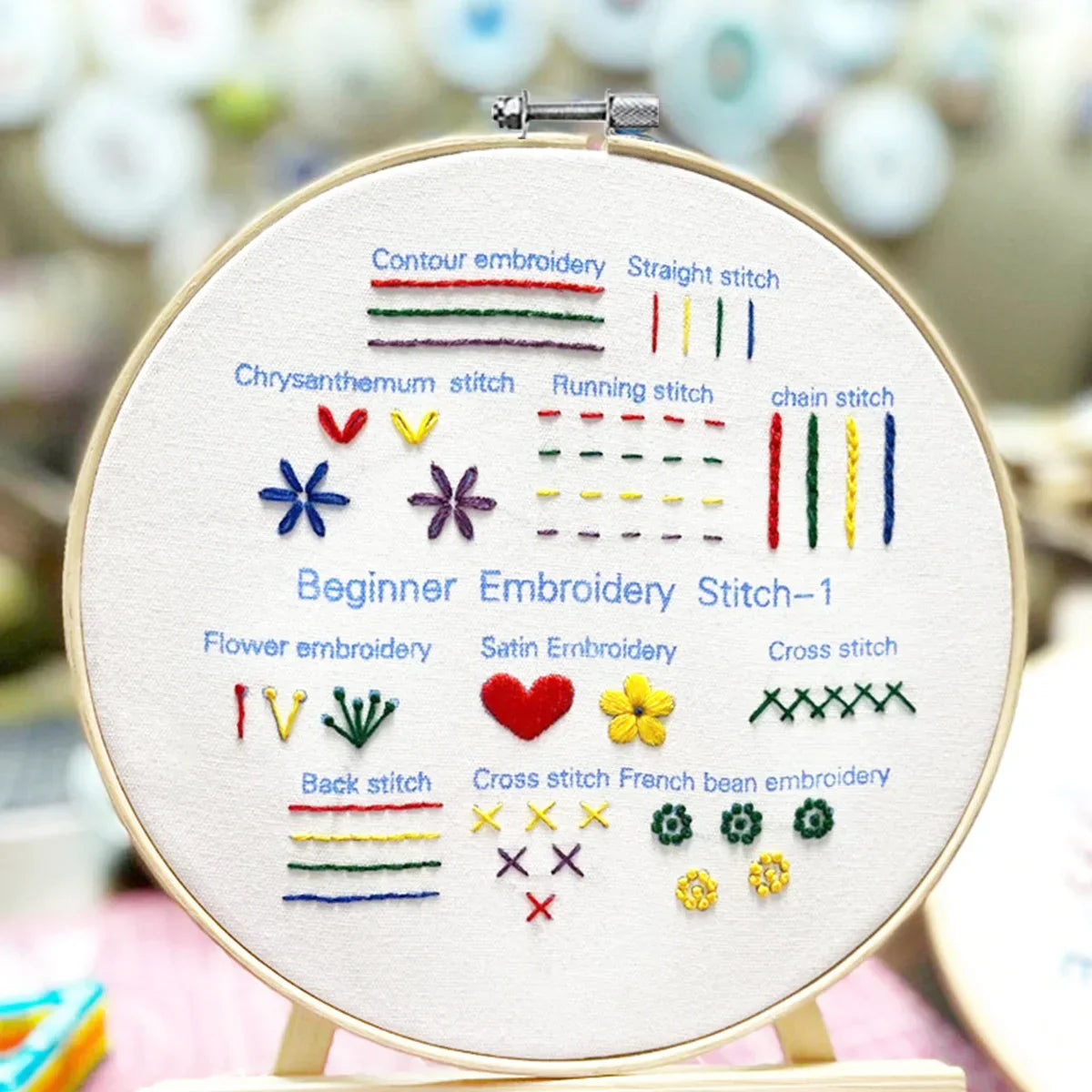 50% OFF | SewNurture - Embroidery Stitch Practice Kit [Last Day Sale]