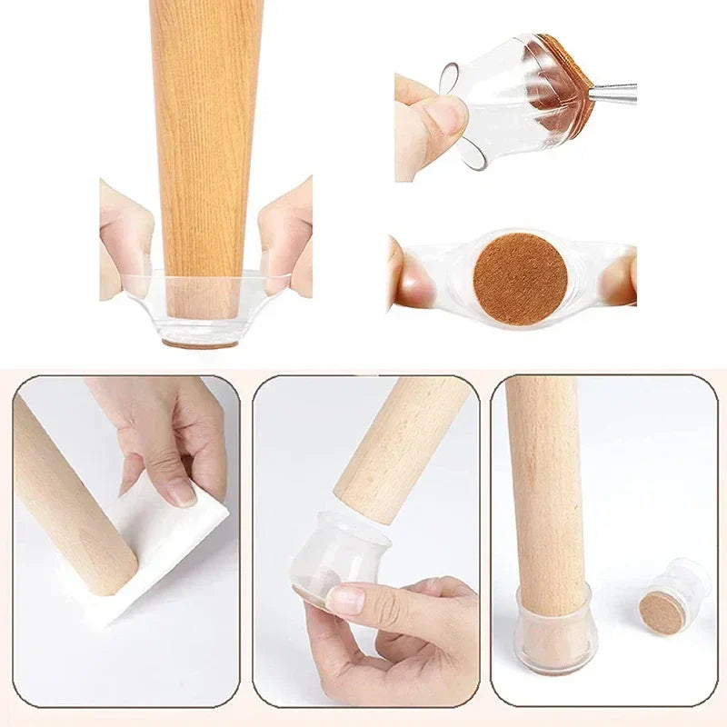 4+4 FREE | SilentFeet - No more scratches and noise when moving furniture