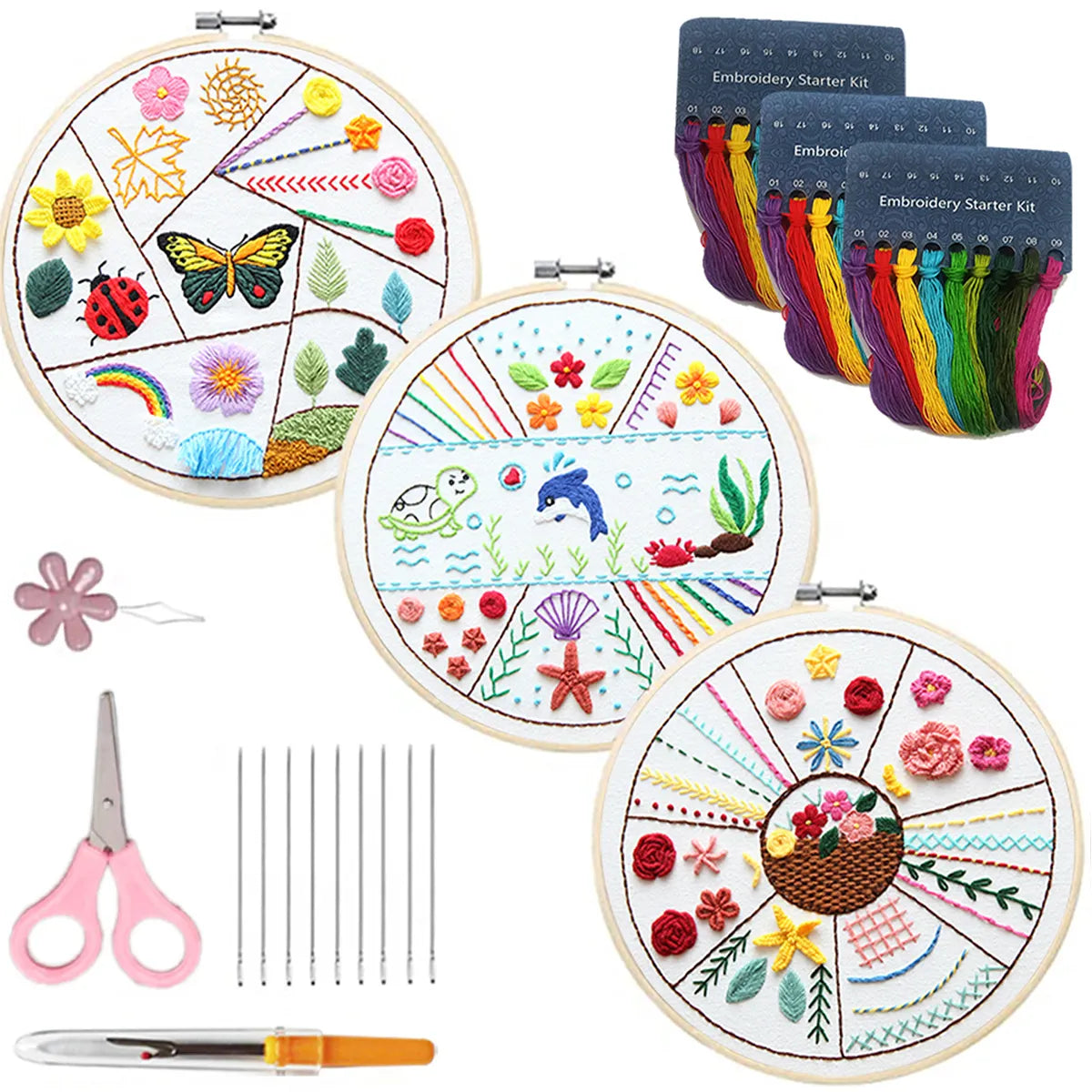 50% OFF | SewNurture - Embroidery Stitch Practice Kit [Last Day Sale]