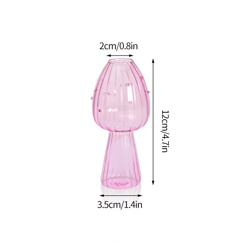 Buy 1+1 FREE | MushyGlass™ - Glass Musroom Flower Vase [last day's sale]