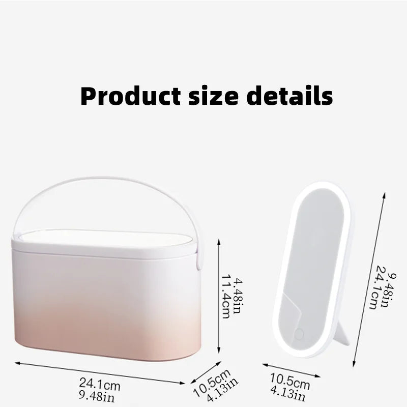 GlamBox™ - Organize your makeup with LED lights [Last day sale]