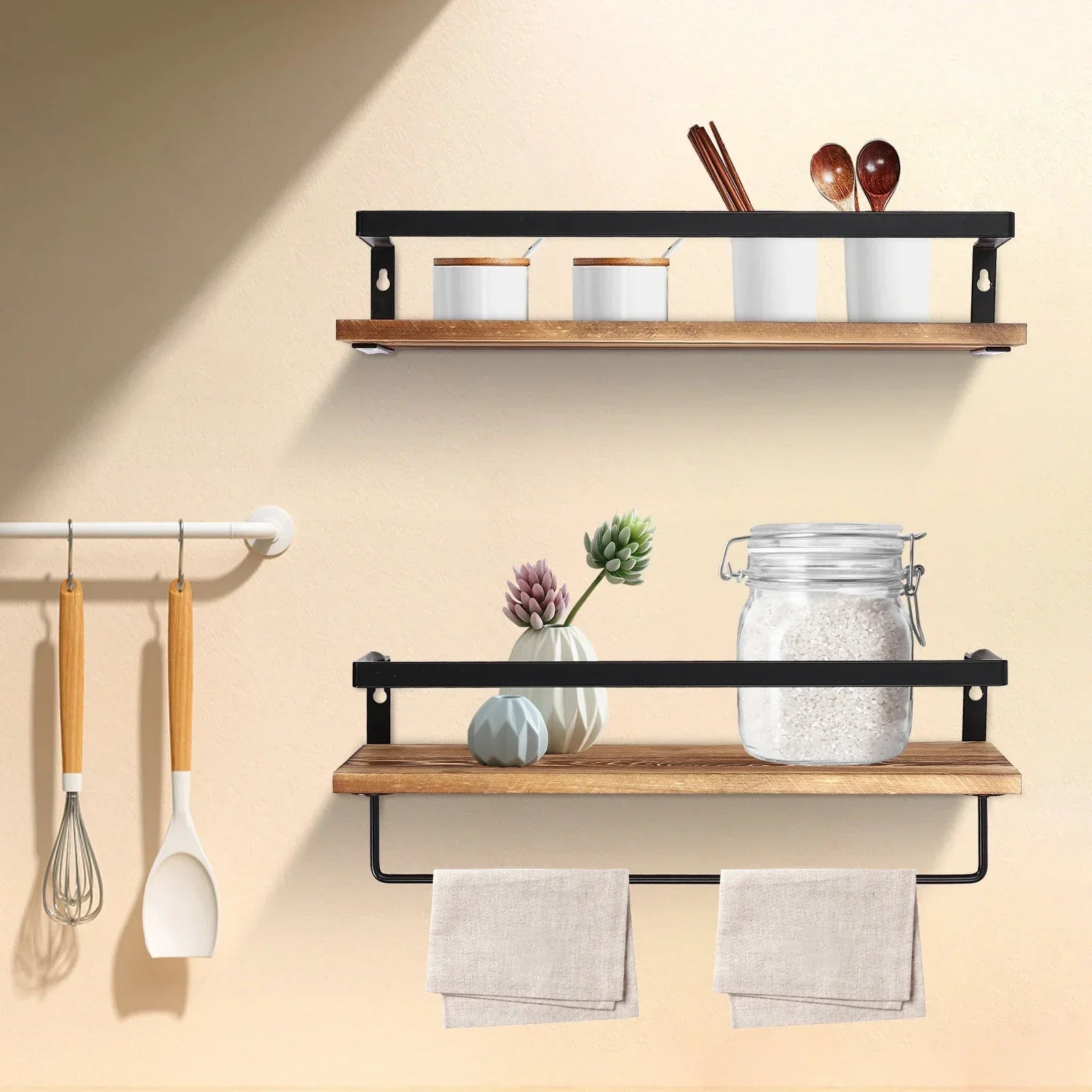 WoodAura – Stylish wall shelf for a warm home