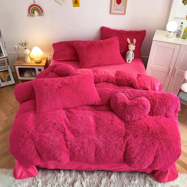 50% OFF | SoftCloud - Duvet Cover + 2Pc Pillowcases Fluffy Bedding Set [Last Day Sale]