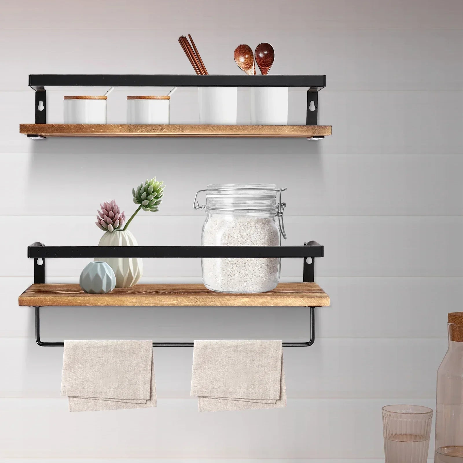 WoodAura – Stylish wall shelf for a warm home