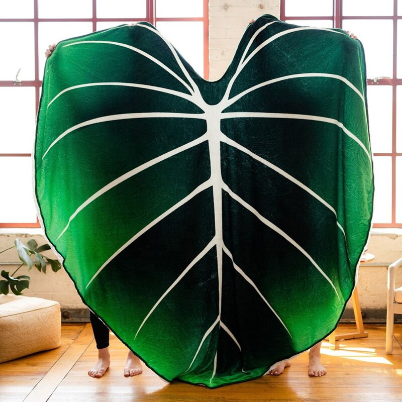 LeafyLuxe™ - Leaf-shaped fleece blanket [Last day sale]
