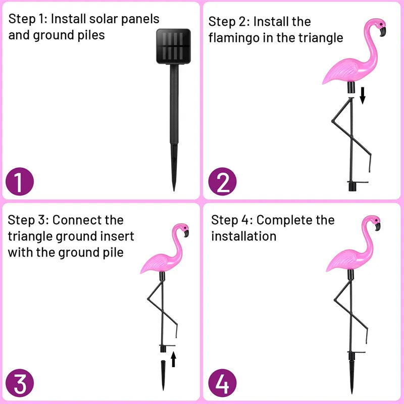 Buy one and get one free | FlamLit - Flamingo Solar Light [Last day sale] 