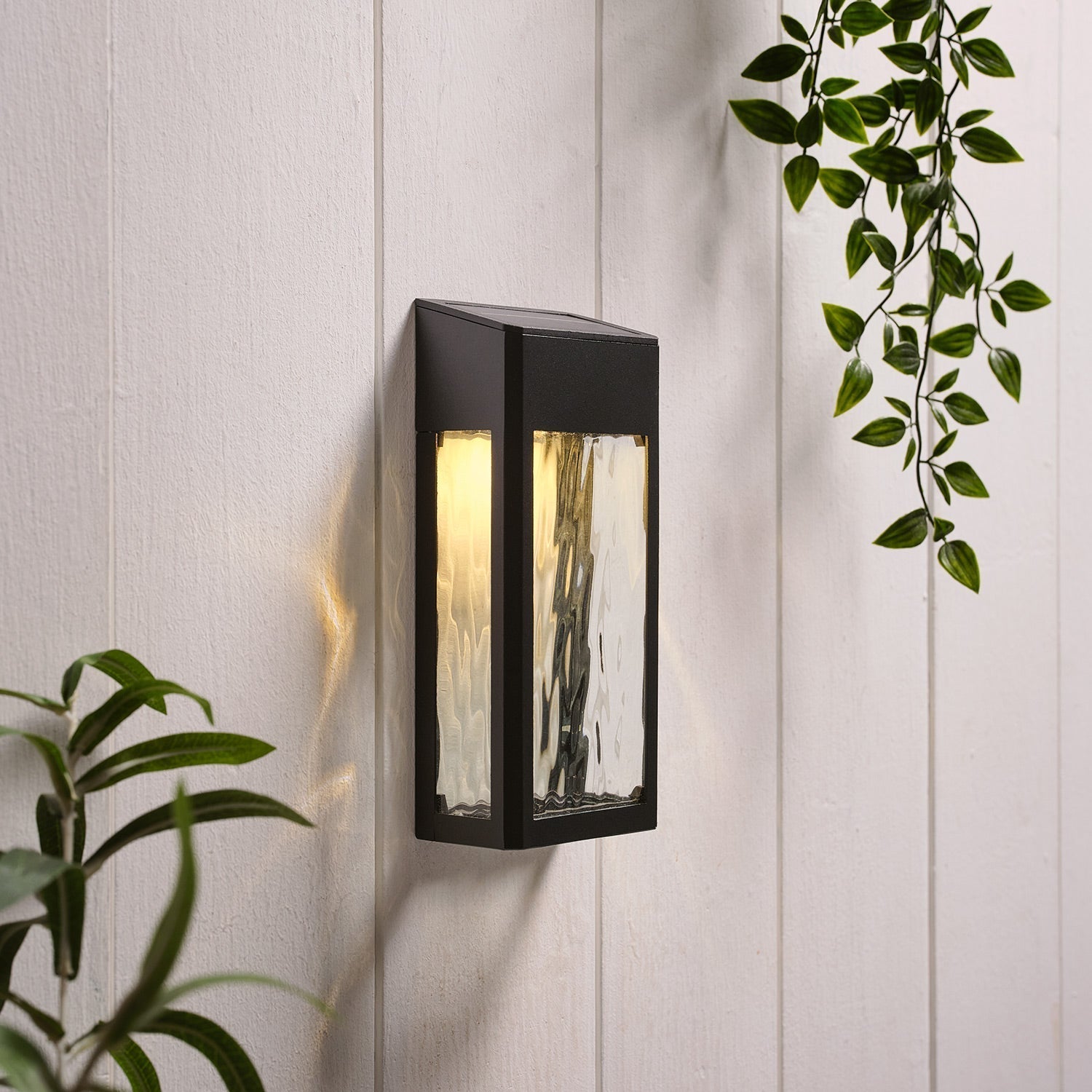 LumiGlow - Stylish solar wall lamp for your summer garden