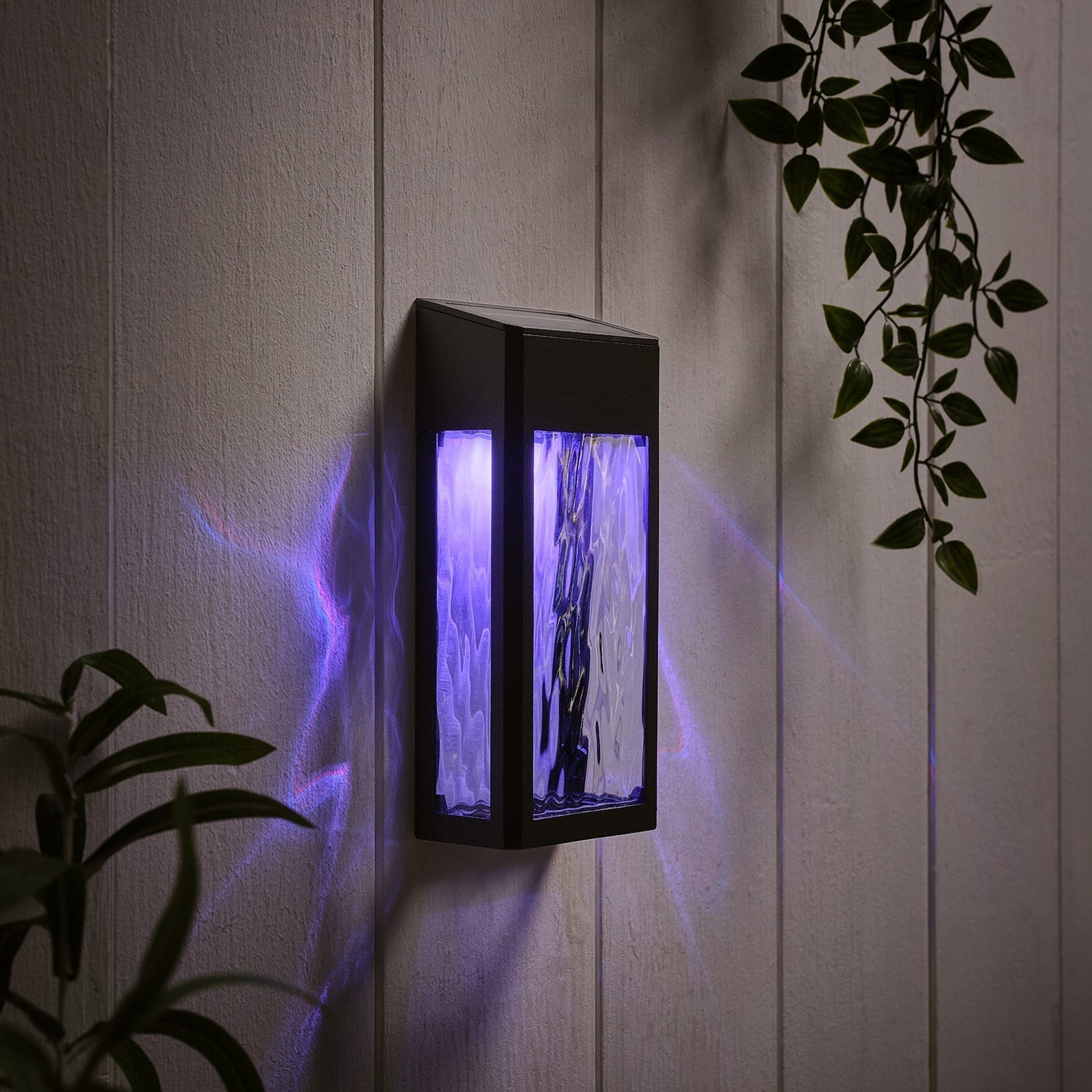 LumiGlow - Stylish solar wall lamp for your summer garden