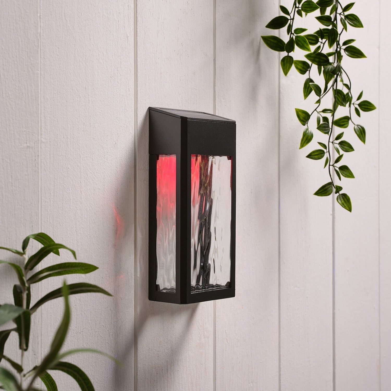 LumiGlow - Stylish solar wall lamp for your summer garden