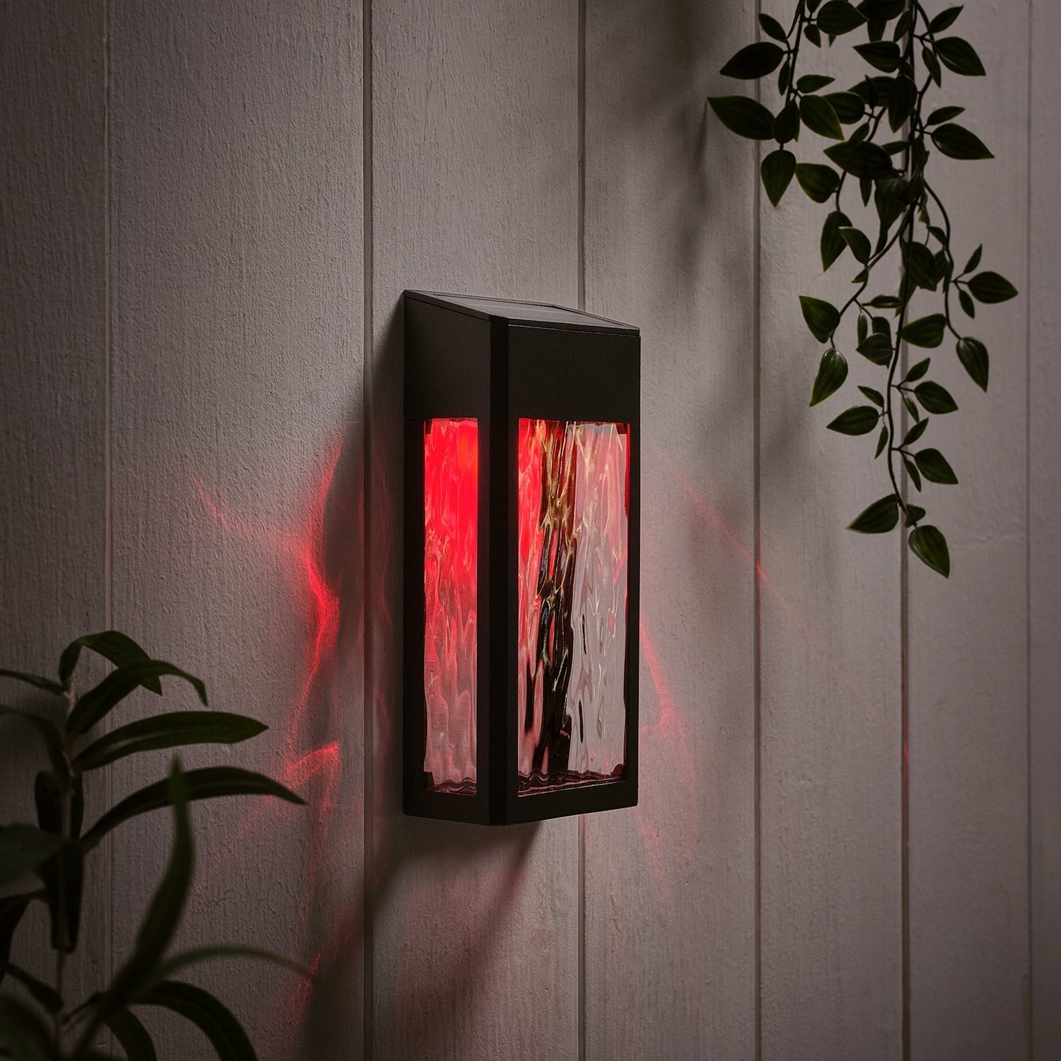 LumiGlow - Stylish solar wall lamp for your summer garden
