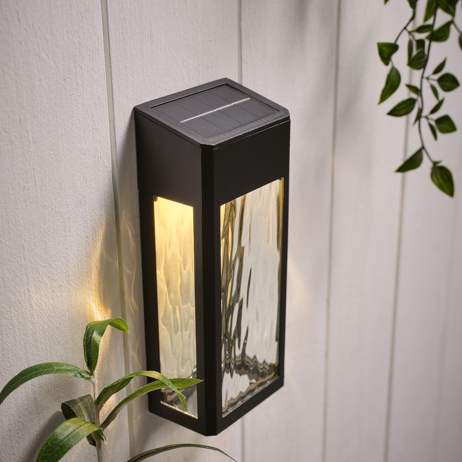 LumiGlow - Stylish solar wall lamp for your summer garden