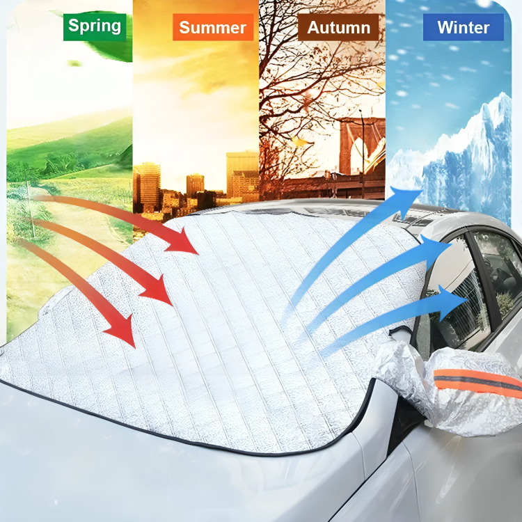 SnowCover - Magnetic anti-snow cover for the windshield