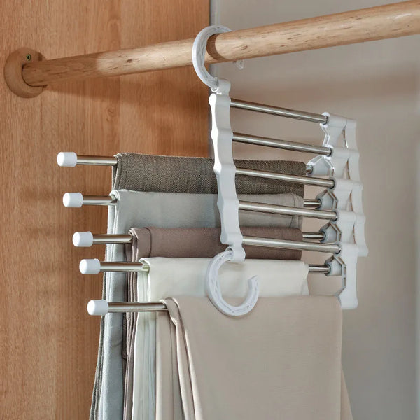 Buy 1+1 FREE | HangSmart™ - 5-in-1 Magic Trouser Rack [Last-day sale]