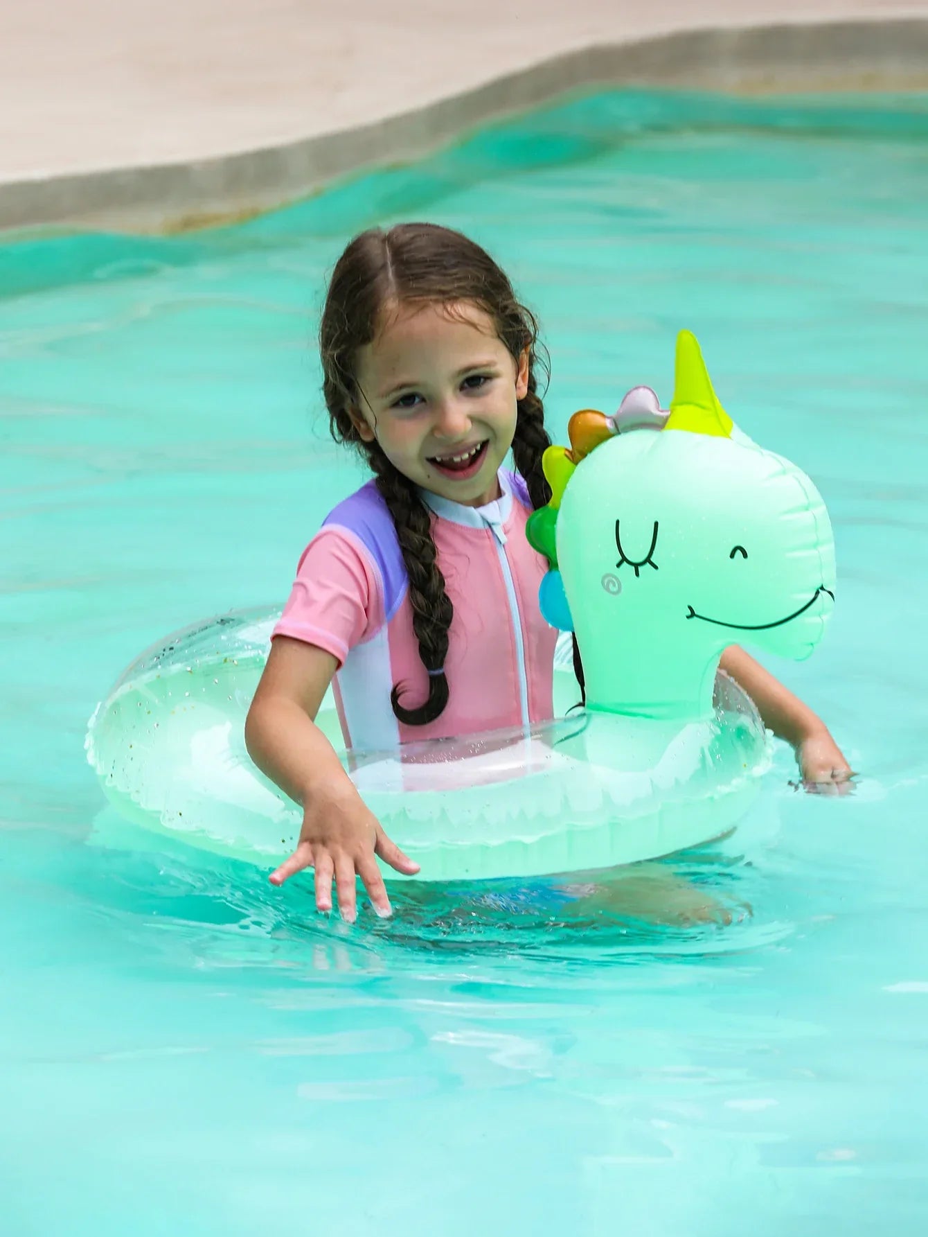 Buy 1+1 FREE | DinoFloat – The inflatable dinosaur swimming ring for kids