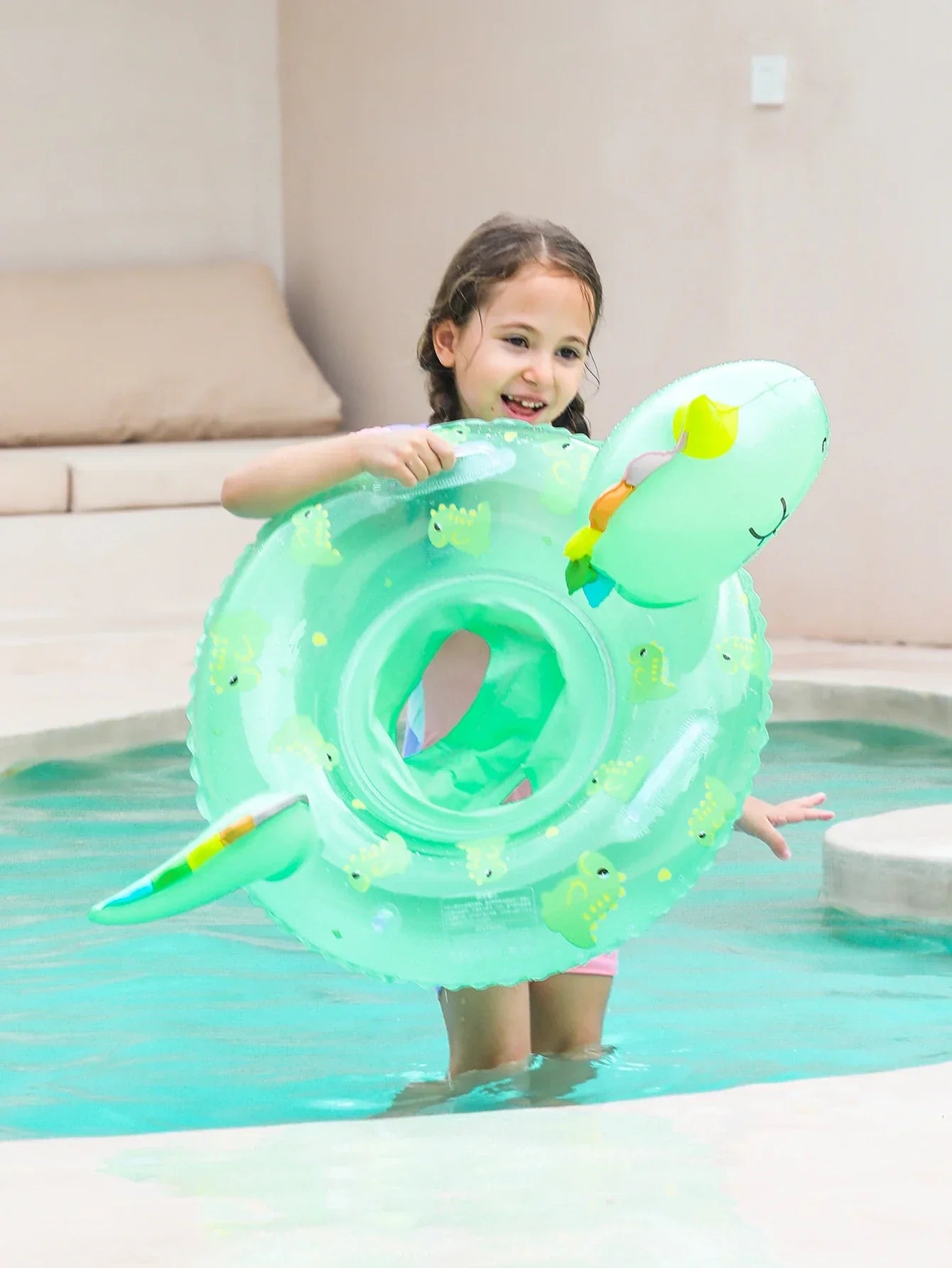 Buy 1+1 FREE | DinoFloat – The inflatable dinosaur swimming ring for kids
