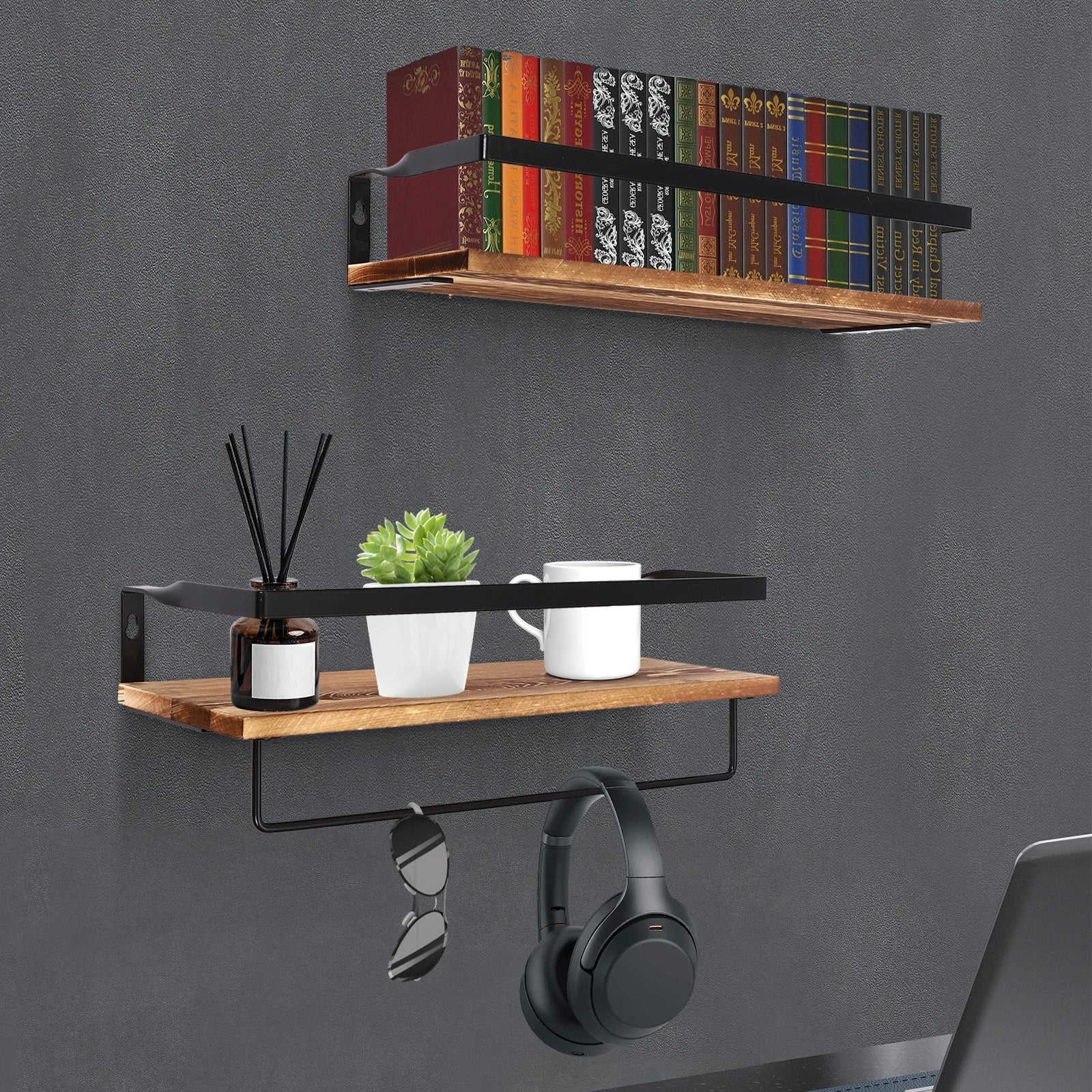 WoodAura – Stylish wall shelf for a warm home