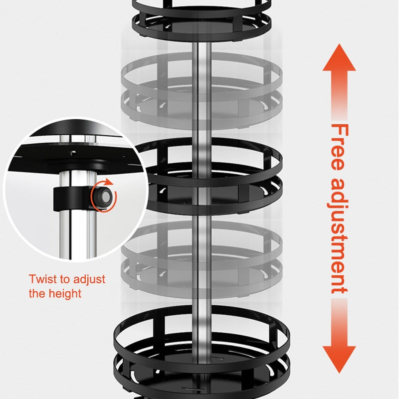 CondimentsGalore™ - 360° Rotatable Multi-Purpose Storage Rack