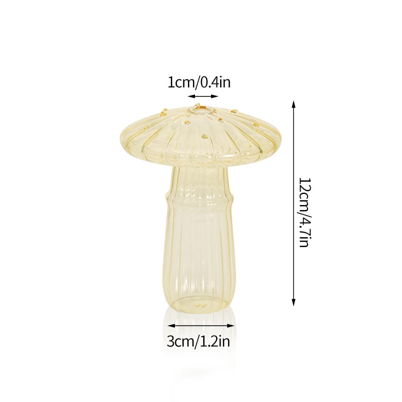 Buy 1+1 FREE | MushyGlass™ - Glass Musroom Flower Vase [last day's sale]