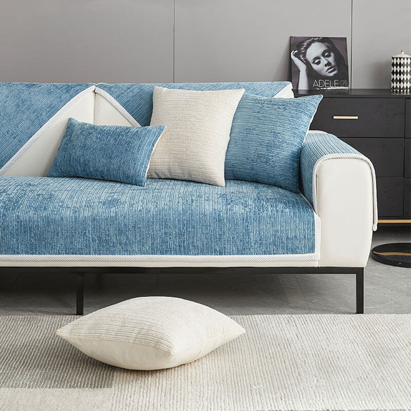 SofaRenew™️ - Striped Chenille Anti-Scratch Sofa Cover [Last Day Sale]