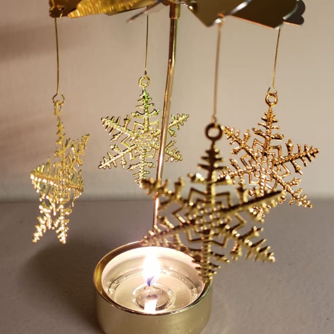 Buy One Get One Free | SnowSpin - Rotating Candle Holder for Christmas [Last Day Sale]