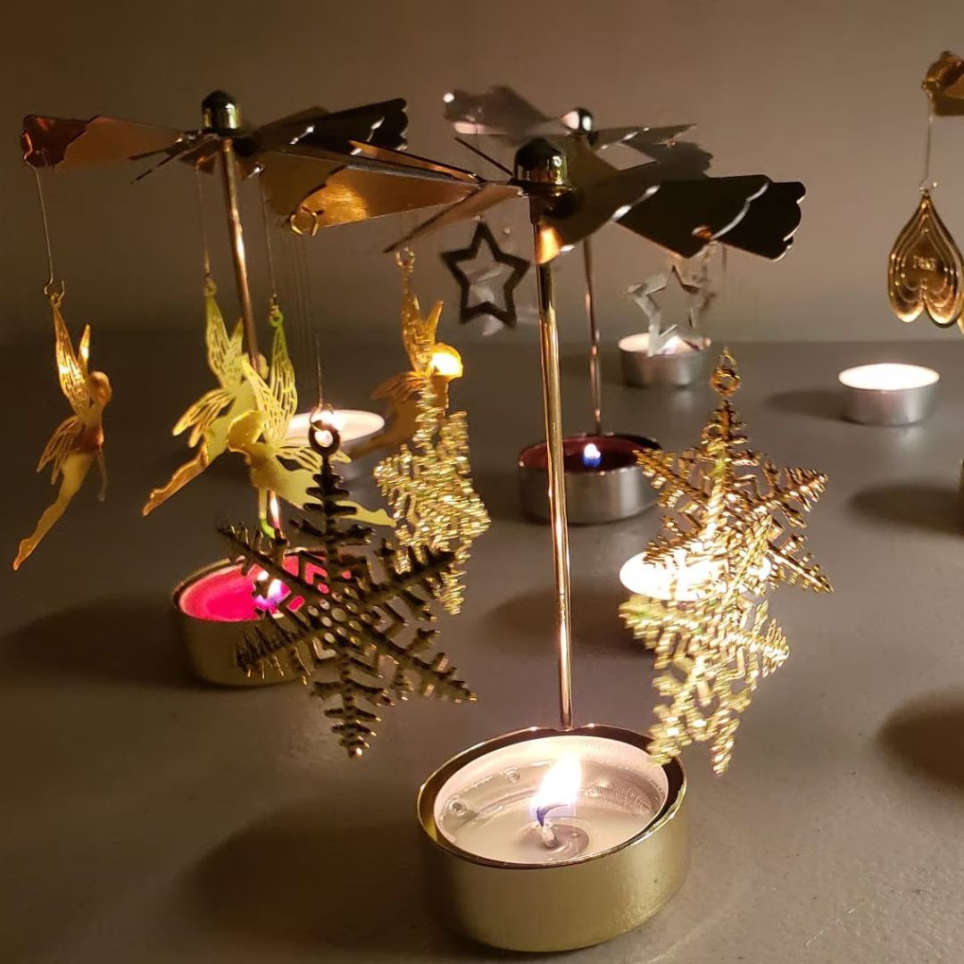 Buy One Get One Free | SnowSpin - Rotating Candle Holder for Christmas [Last Day Sale]