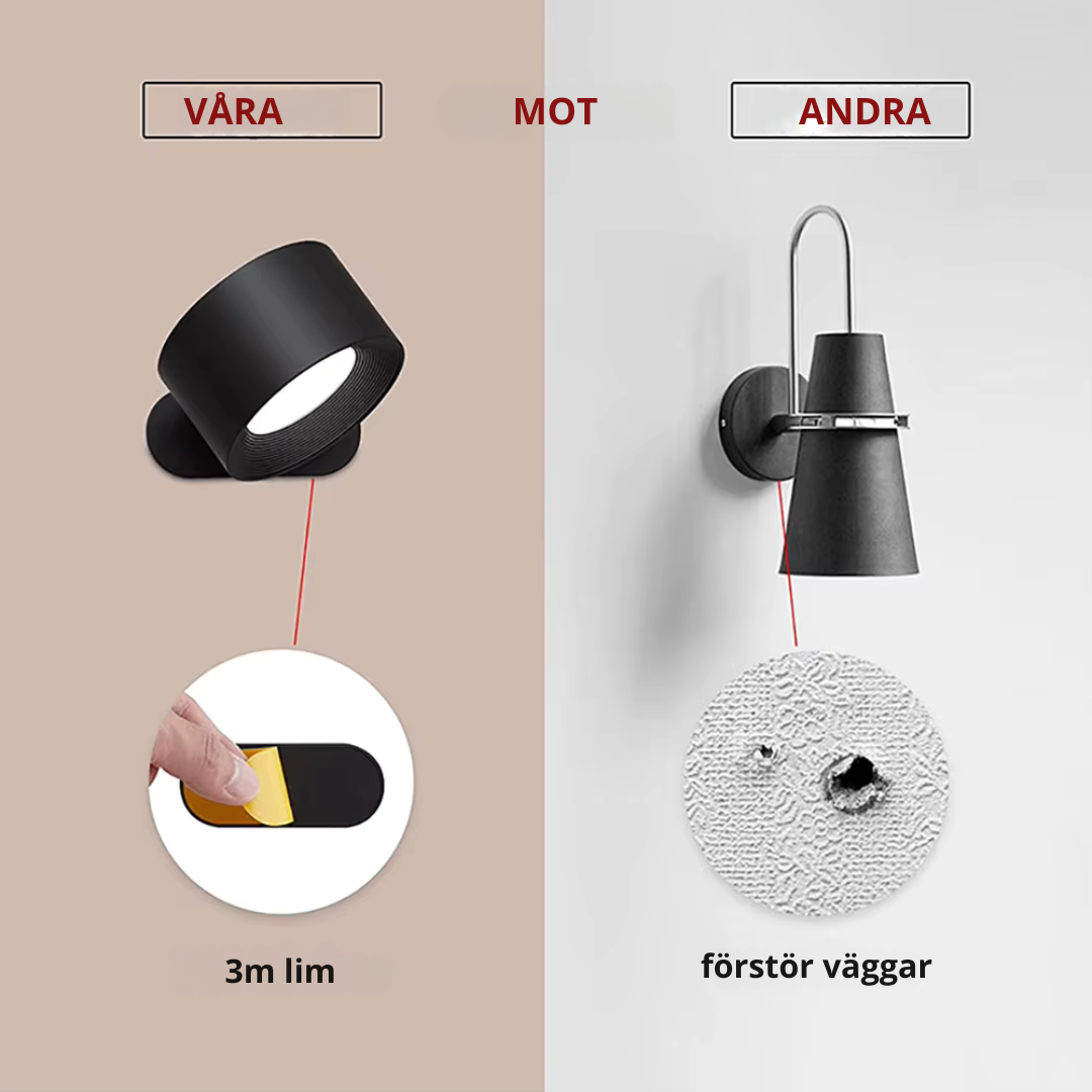 LumiScandi - Modern wireless and rechargeable wall lamp [Last day sale]