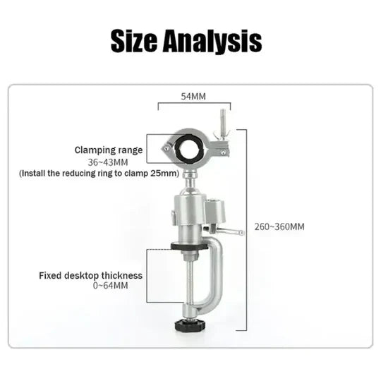 50% OFF | ClipDrill - Electric Drill Stand Rotary Clamp [Last Day Sale]