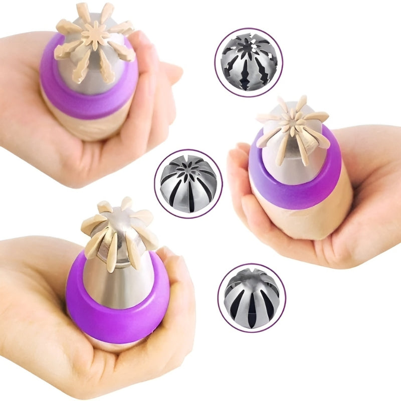 50% OFF | SwirlyBake™ - Russian Burner Ball Flour Nozzle Stainless Steel Tubing 