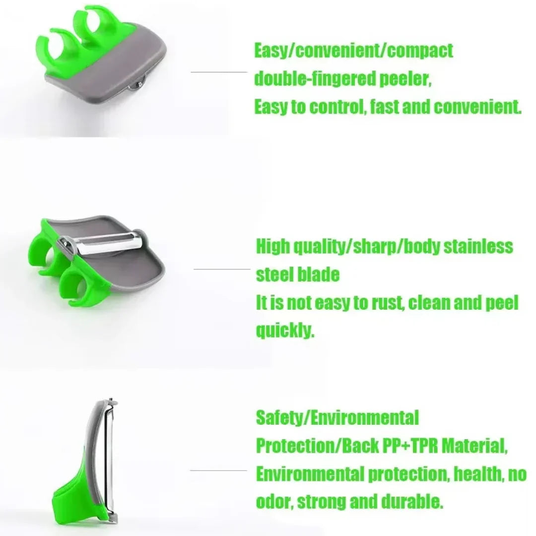 2+2 FREE | PeelRing - Finger-fast vegetable peeler set