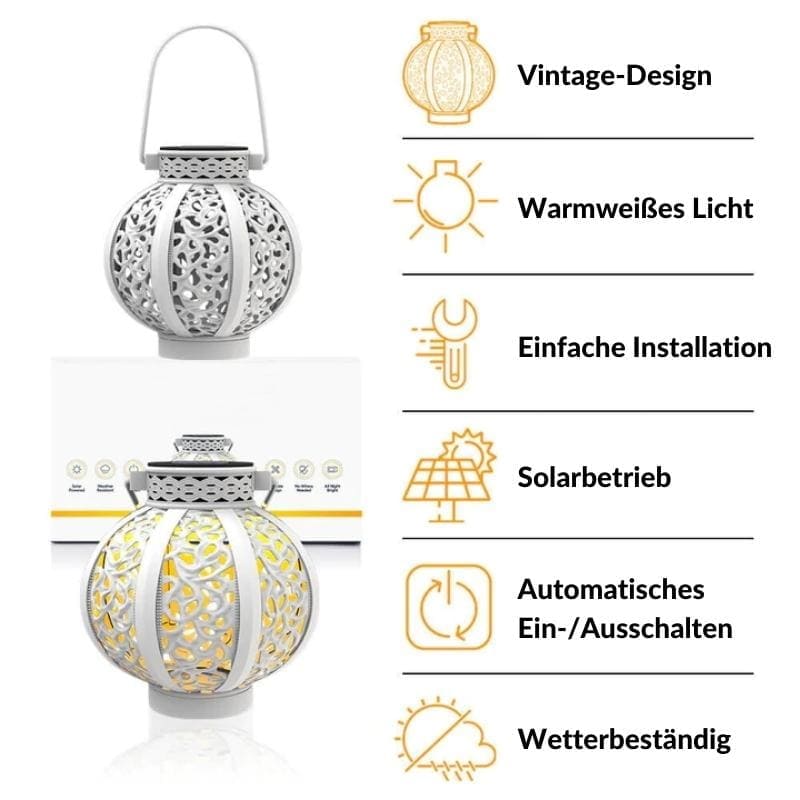IronLuminae™ - Solar LED Iron Art Hallow Lantern Light [last day sale]