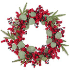 Kerstkrans | Cipresgroen & Rode Bessen | Binnen & Buiten