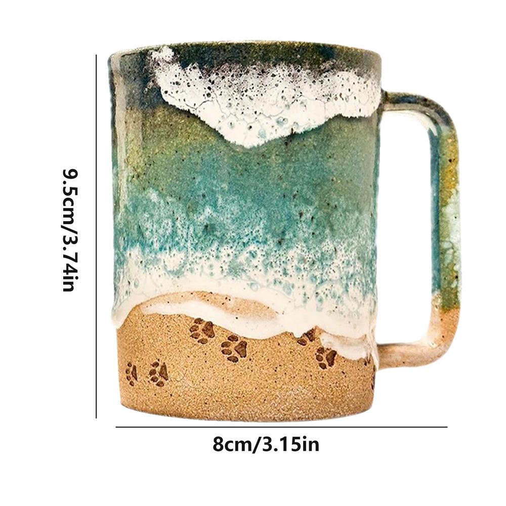 50% OFF | OceanBrew - Cupshore 3D-Printed Ceramic Coffee Mug with Coastline [Last Day Sale]