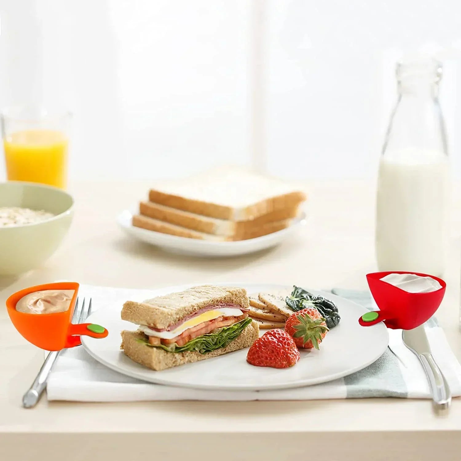 2+2 FREE | SnapServe - Dip Bowl Sauce Holder [Last-day sale] 