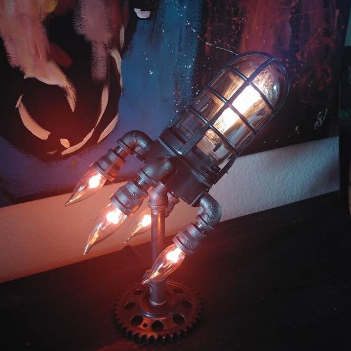 RocketLamp™ - steam punk rocket lamp