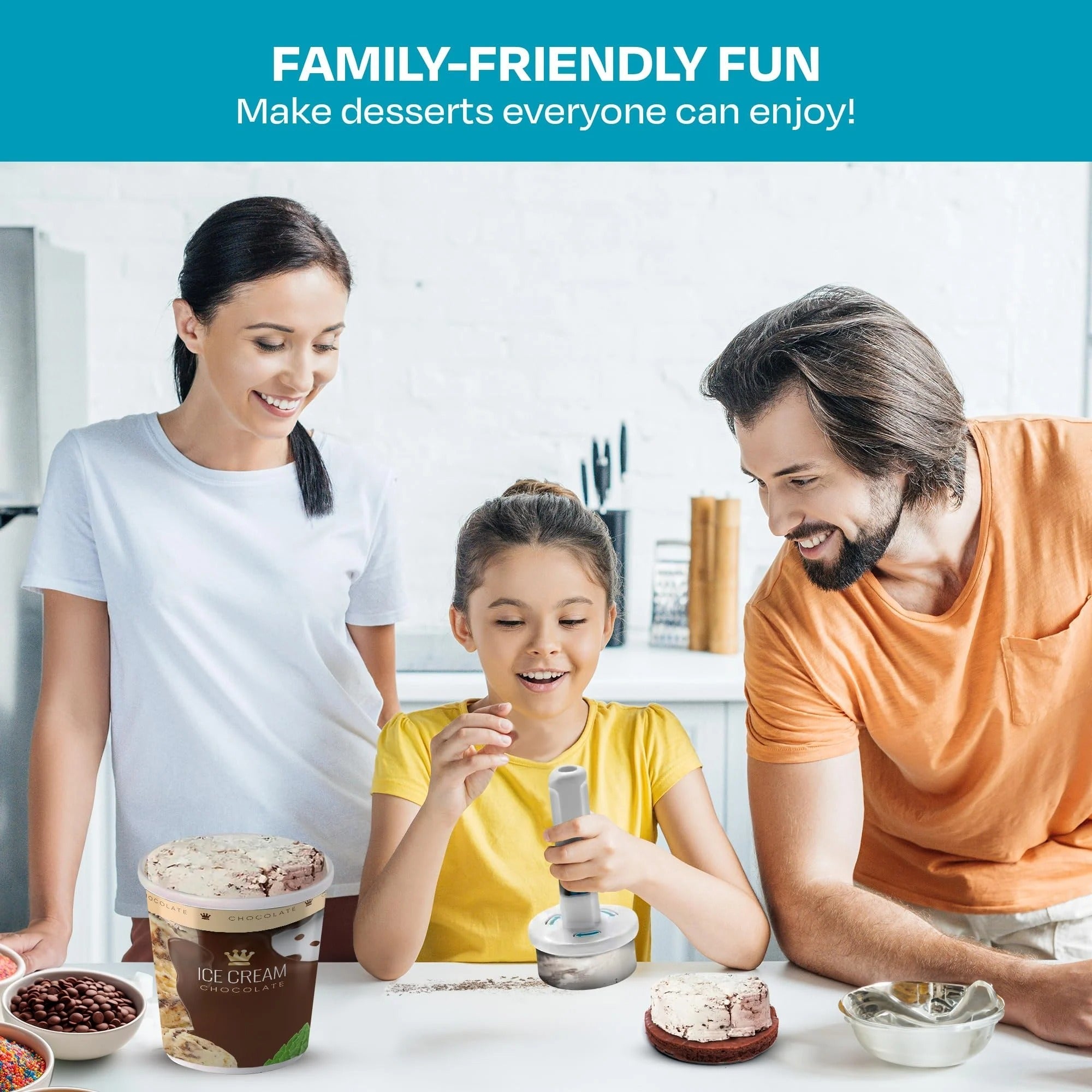 Moeiteloze Bevroren Traktatie Schep- en Loslaatgereedschap