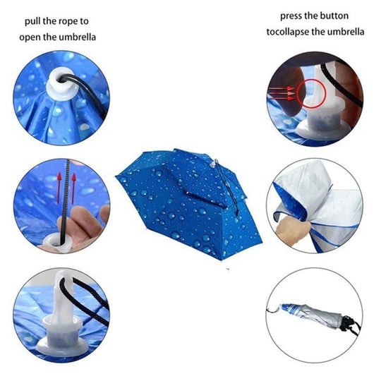 50% OFF | DoubleShade - Double-Layered Outdoor Umbrella Hat [Last Day Sale]