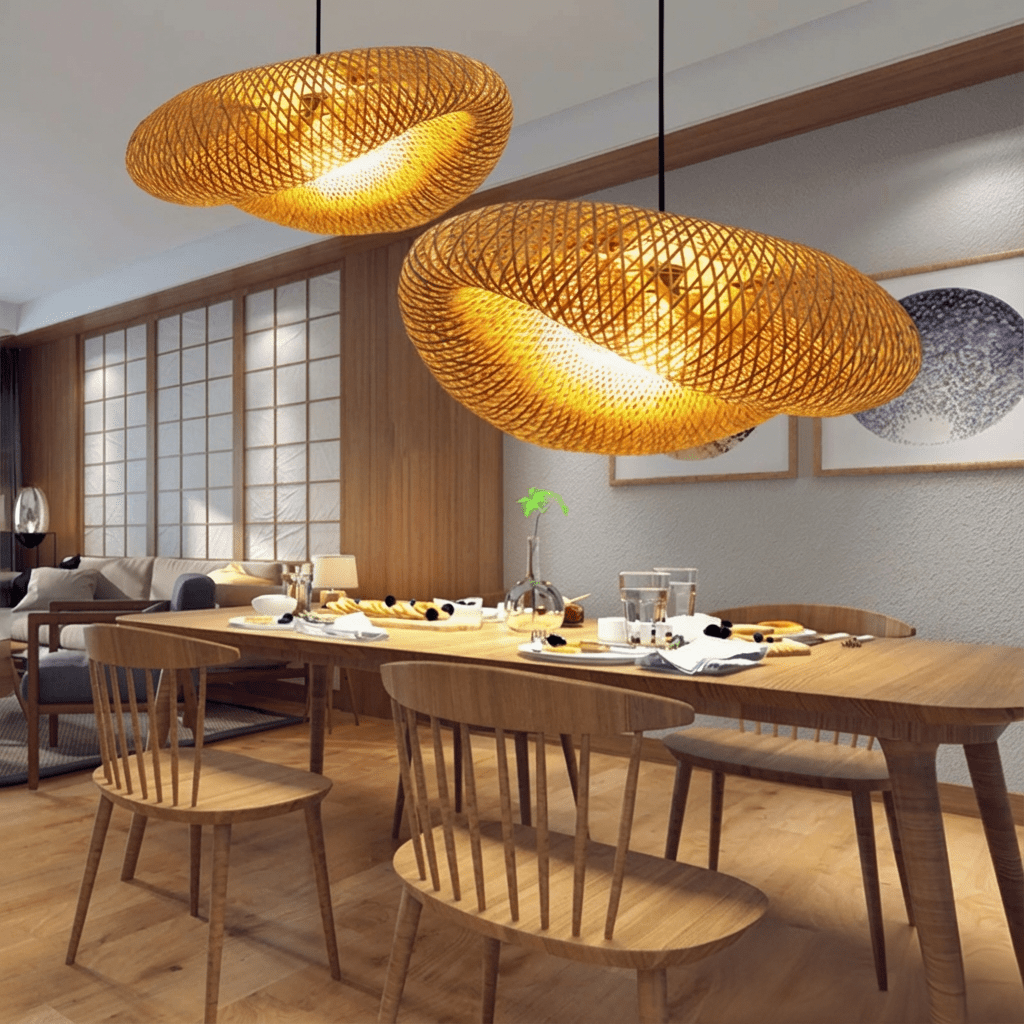 Handgemaakte bamboe hanglamp