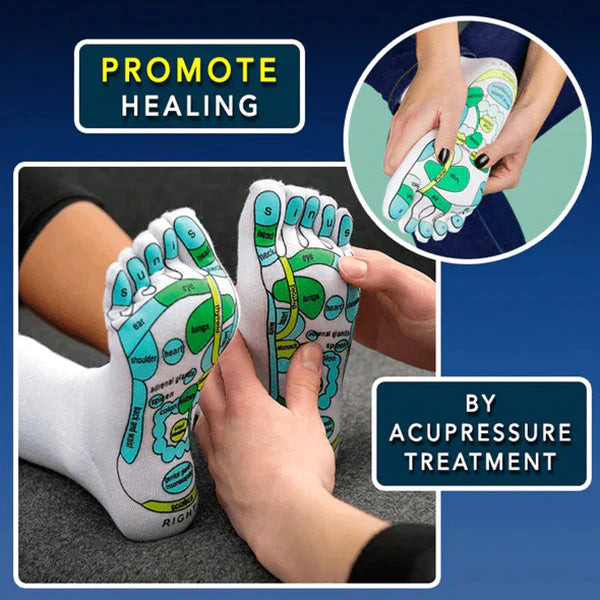 Comfort Fit Acupressuur Reflexologie Massage Sokken Set