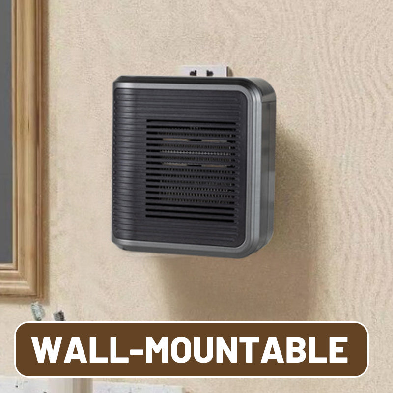 Compacte 800W Wandkachel met Instelbare Thermostaat en Timer