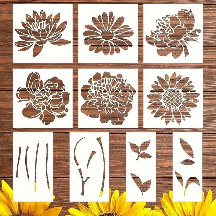 BloomCraft™ - Blooming Flowers Stencil Set [Last Day Sale]