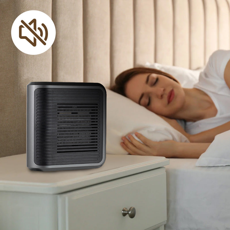 Compacte 800W Wandkachel met Instelbare Thermostaat en Timer