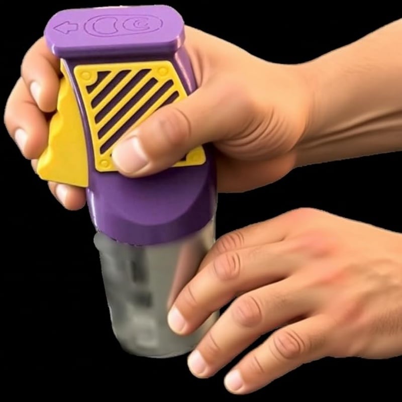 Easy Grip Blikopener voor één hand en drinkdeksel set