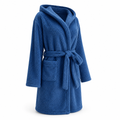 Damesbadjas | Fleece met capuchon | Verstelbare ceintuur | Kniehoog model