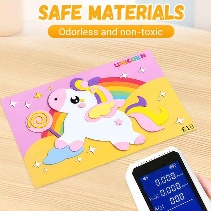 Doe-het-zelf 3D EVA Stickerset Creatief Knutselpakket voor Kinderen
