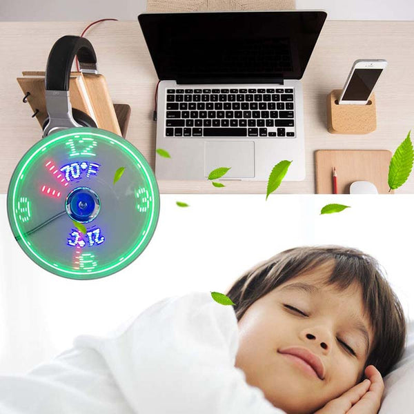 TimeCool - The smart USB fan clock with temperature display