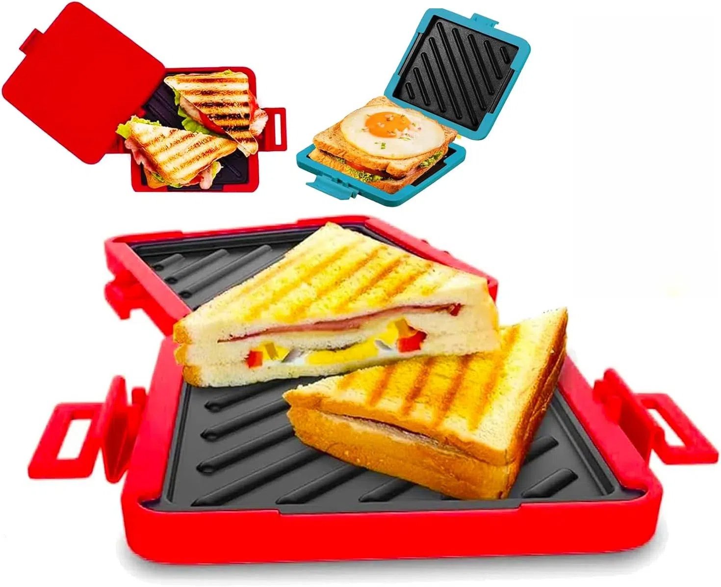 Compact magnetron tosti- en sandwichmaker voor snelle snacks